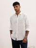 Solid Slim Fit Textured Shirt | White | WSH02FSSL7105W