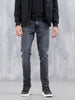 Men's Casual Slim Fit Tapered Jeans | Grey