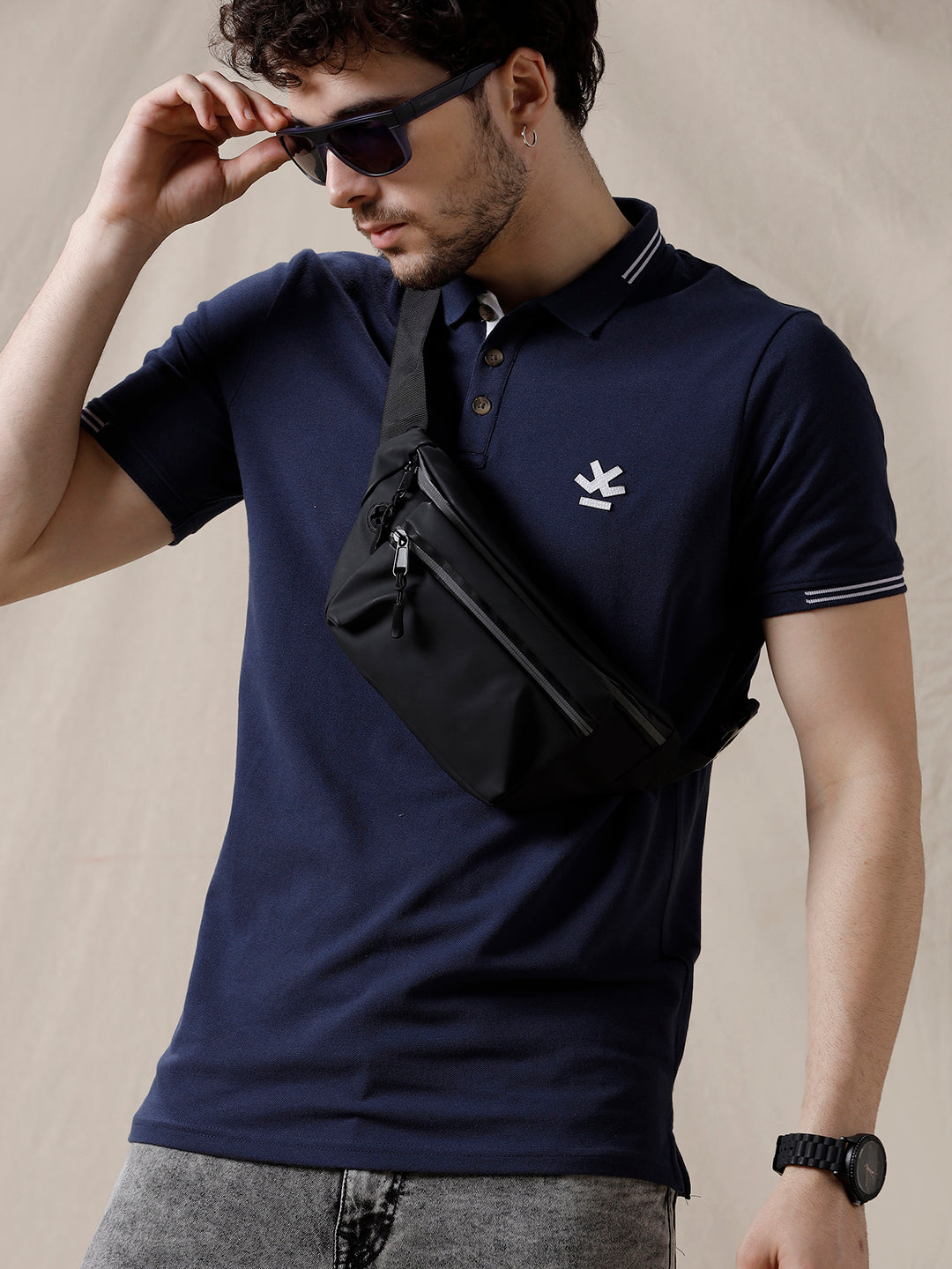 Solid Lines Casual Polo T-Shirt