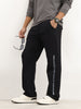 Relaxed Fit Placement Printed Jogger | Black