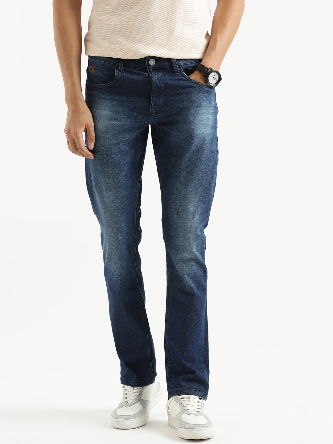 Retro Blue Casual Jeans