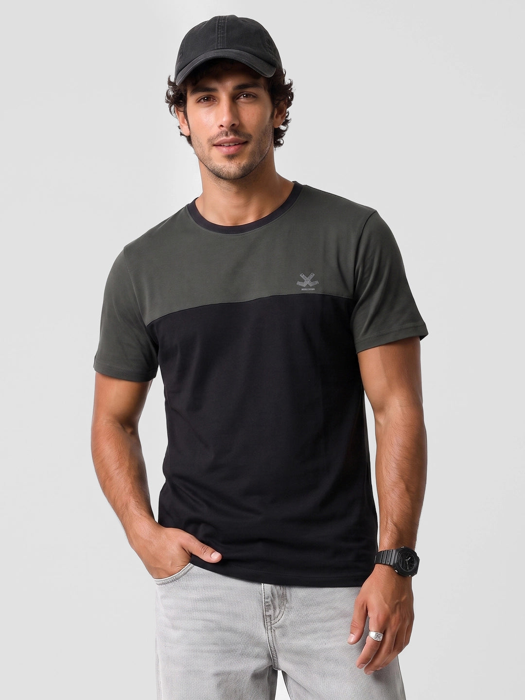 Classic Cut & Sew T-Shirt | Black