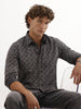 Slim Fit Full Sleeve AOP Shirt | Dark Grey