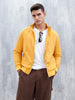 Men's Casual Bomber Jacket | Yellow