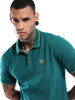 Teal Contrast Classic Polo