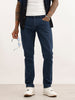 Faded Slim Fit Denim Jeans | Dark Blue | WUJN2616F