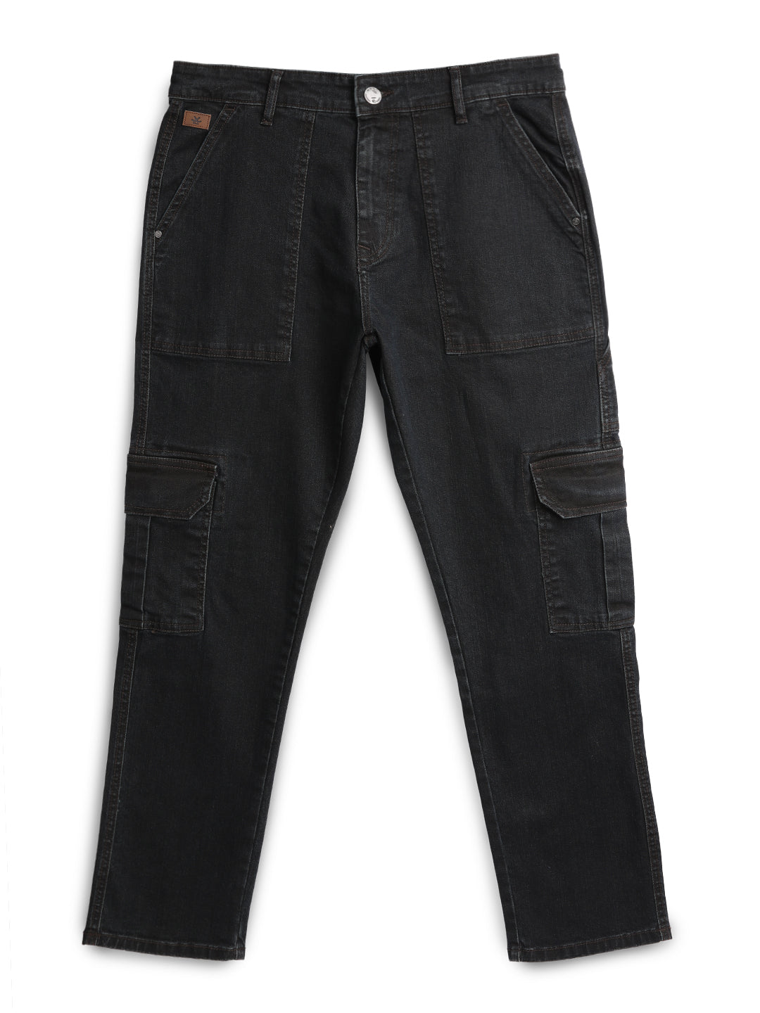 Black Cargo Stitch Jeans