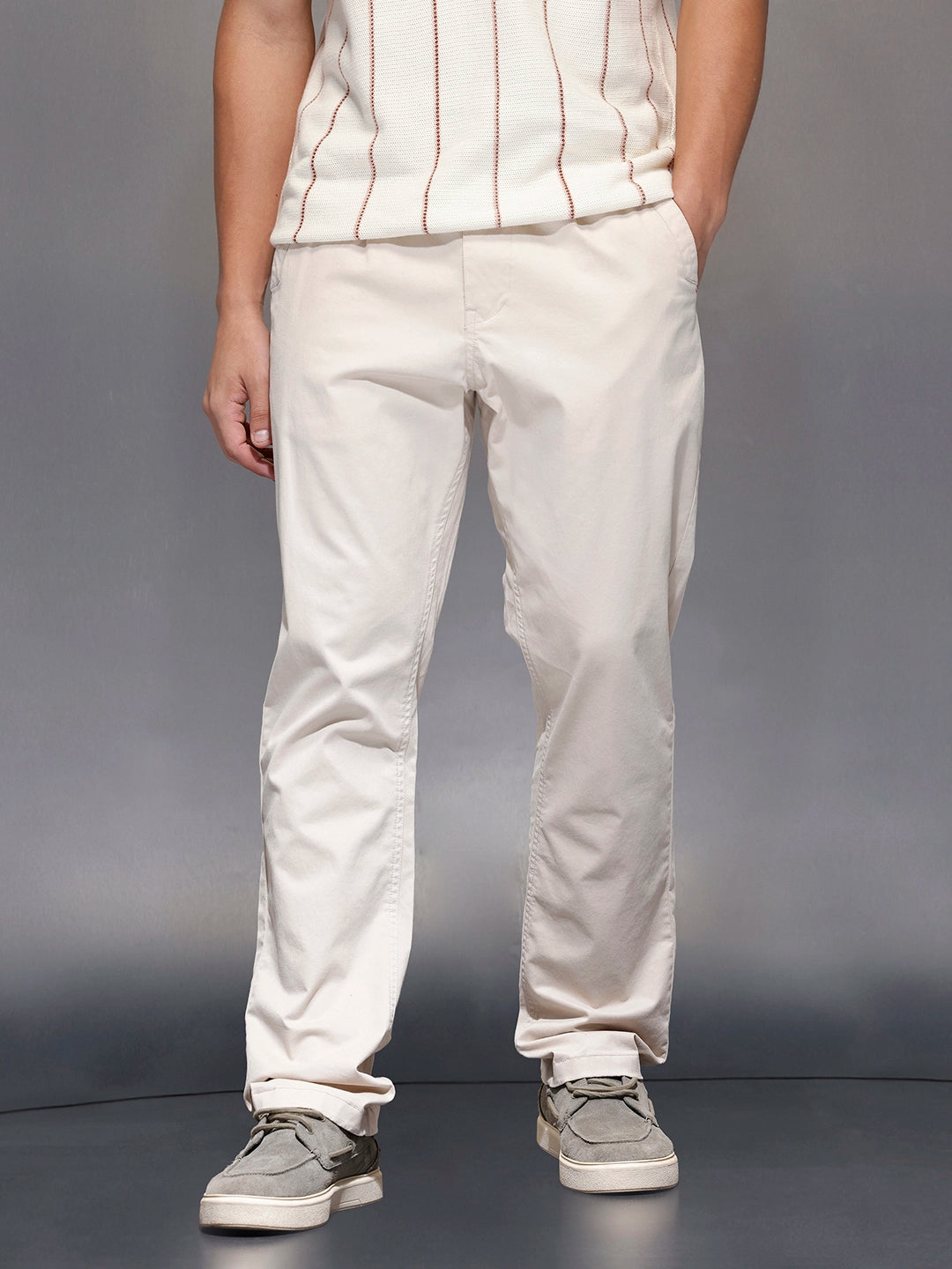 Men’s relax fit trousers | Beige