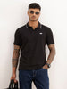 Solid Tipping Collar Polo T-Shirt | Black | WWTS230F