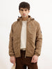 Solid Comfort Fit Hooded Jacket | Brown | WJK02FSCM1002W