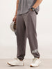 Cut&Sew Comfort Fit Jogger With Hd Print | Grey