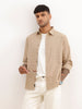 Classic Slim Fit Striped Shirt | Khaki