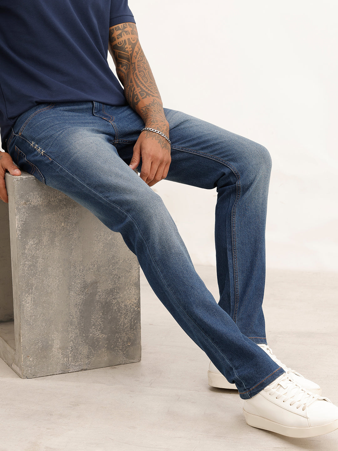 Classic Slim Fit Denim Jeans | Blue