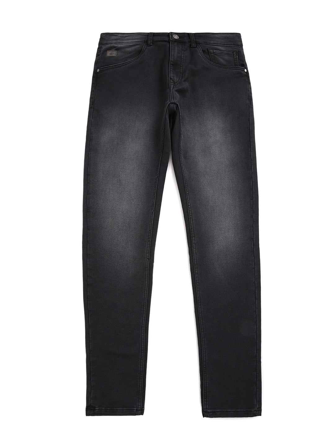 Tapered Charcoal Washed Jeans