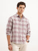 Comfort Fit Textured Shirt  | Pink