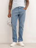 Slim Fit Faded Denim Jeans | Light Blue
