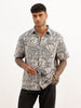 Classic Comfort Fit Jacquard Shirt | Grey