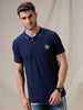 Slim Fit Blue Polo T-Shirt