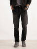 Washed Slim Fit Denim Jeans | Black
