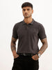 Classic Tipping Collar Polo T-Shirt | Dark Grey | WWTS254F