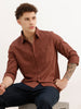 Solid Regular Fit Full Sleeve Shirt | Brown | WWSH0854MAZ