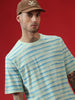 Casual Strings Striped Mint T-Shirt