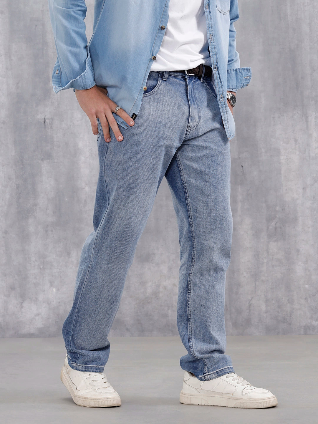 Contrast Collar Slim Fit Polo | Black