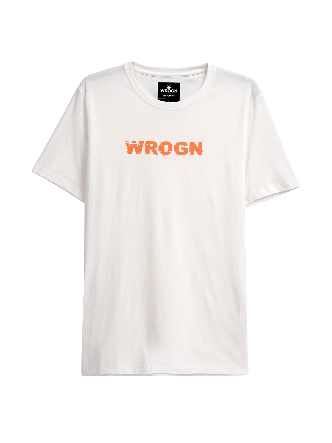 Basic White Slim Fit Wrogn T-Shirt