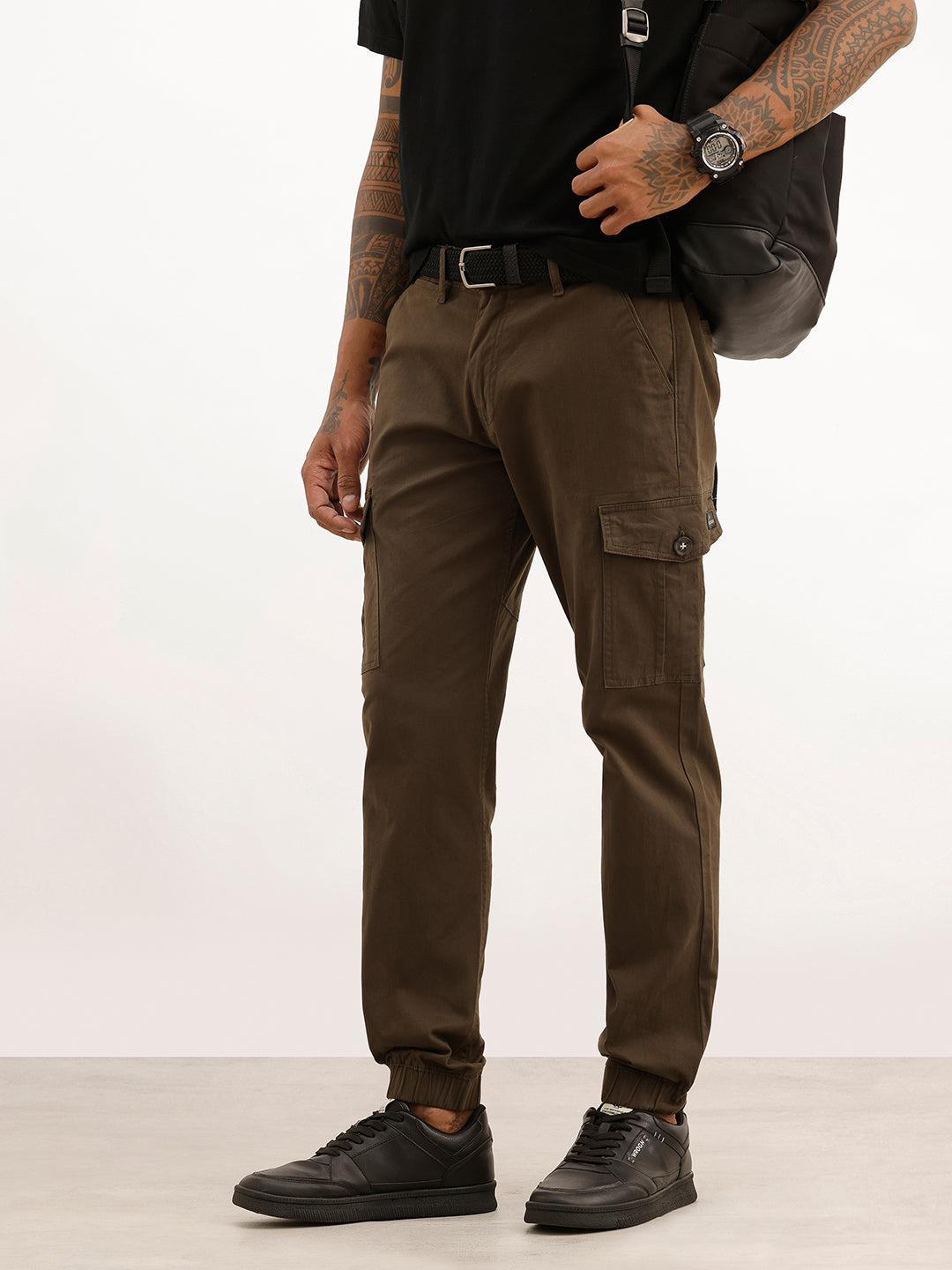 Solid Cargo Jogger | Olive