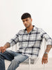 Flannel Slim Fit Full Sleeve Shirt | Grey
