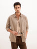 Solid Regular Fit Full Sleeve Shirt | Brown | WWSH9154F