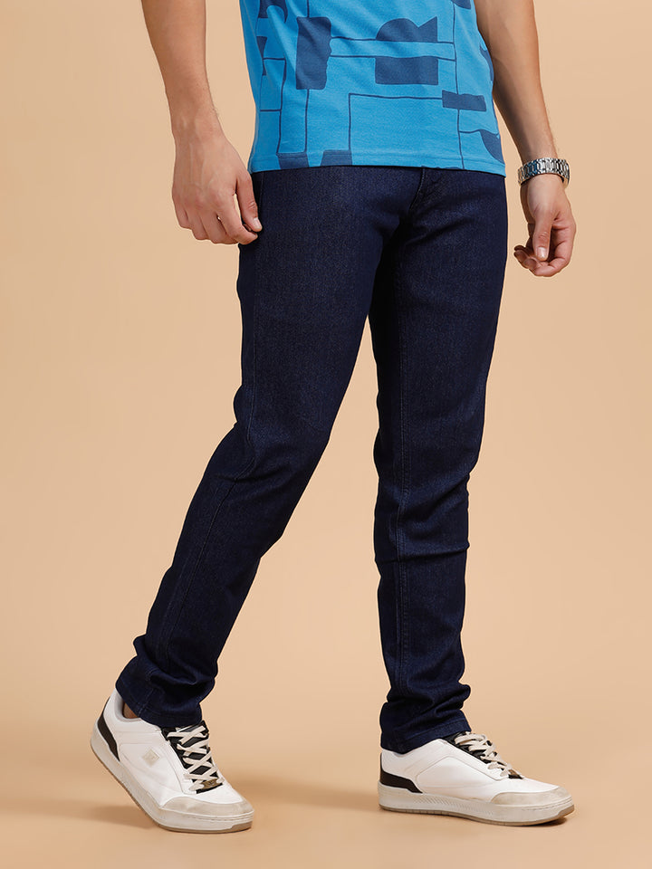 Casual Slim Fit Jeans | Dark Blue