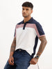 Classic Slim Fit Cut & Sew Polo T-Shirt | Navy Blue