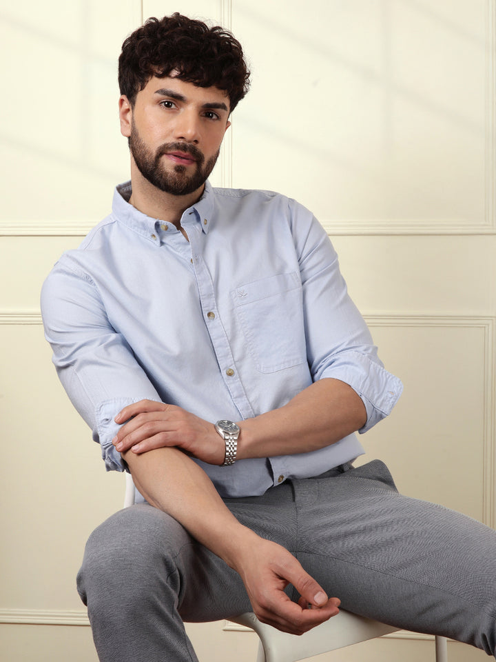 Solid Rare Blue Shirt