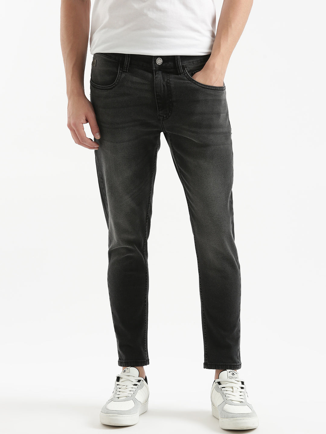 Graphite Grey Faded Jeans
