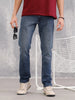 Slim Fit Dk Washed Dobby Jeans I Blue