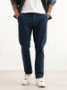 Solid Slim Fit 100% Cotton Trouser | Navy Blue