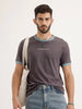 Contrast Collar Slim Fit T-Shirt | Dark Grey