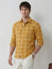 Regular Fit Checkered Shirt | Khaki