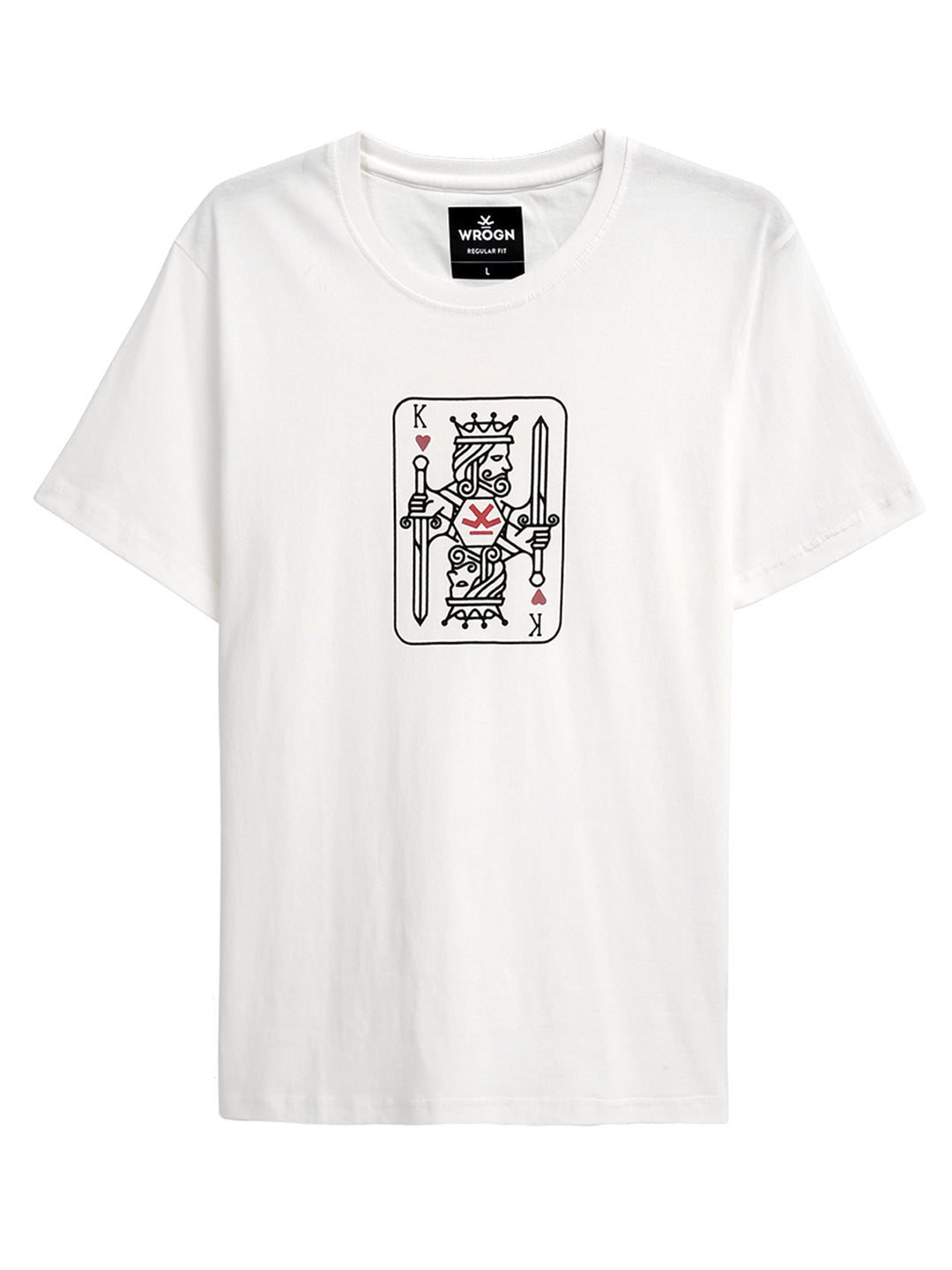 White Cards Printed T-Shirt