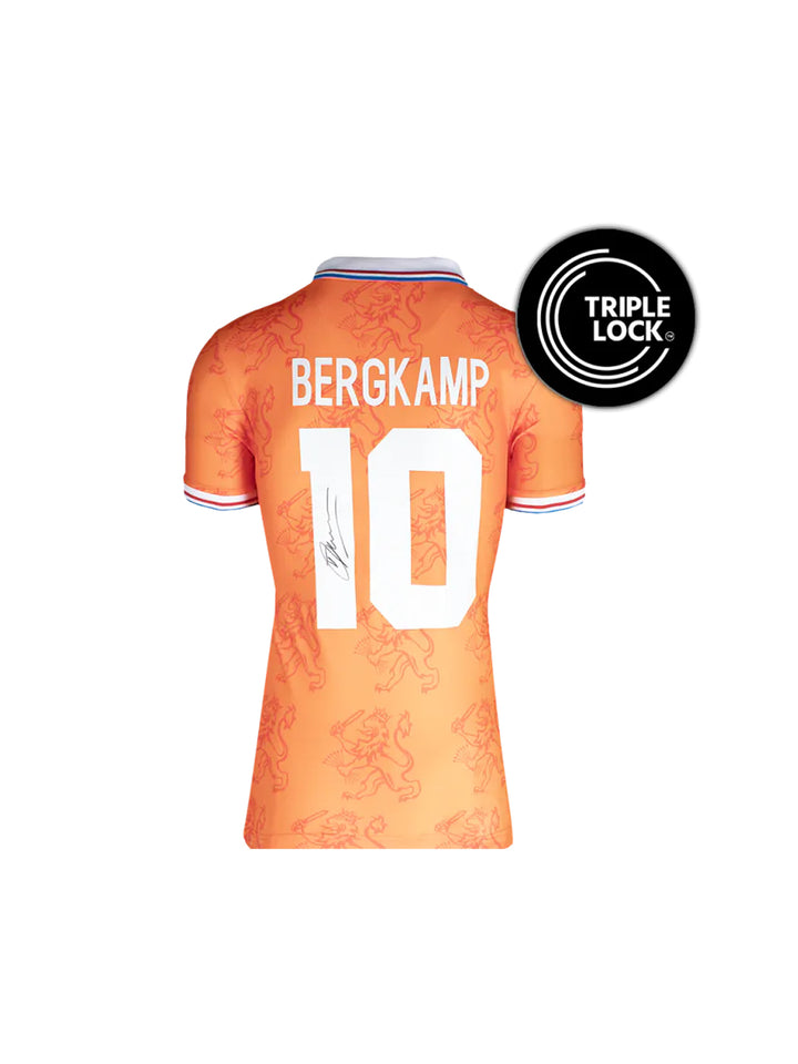 Dennis Bergkamp Back Signed Netherlands 1994 Home Shirt