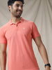 Casual Solid Pink Polo