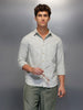 Solid Linen Blend Shirt   |  Green