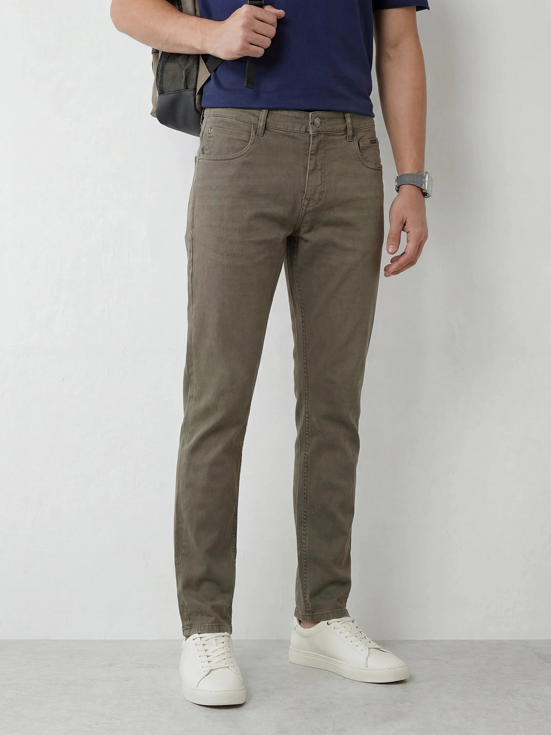 Classic Slim Fit Denim Jeans | Olive