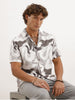 Resort Fit Textured AOP Shirt | Grey