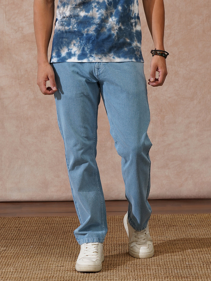 Heavy Fade Relaxed Fit Jeans | Blue