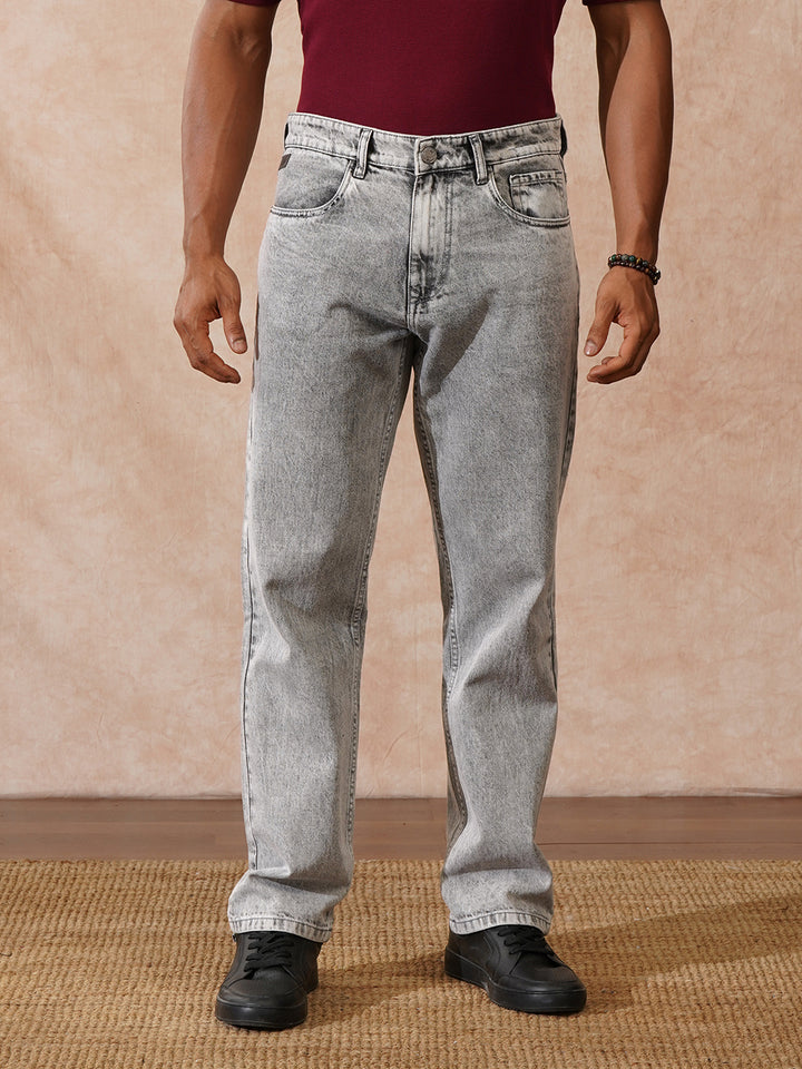 Faded Anti Fit Jeans | Grey
