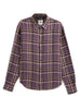 Elite Purple Herringbone Checkered Shirt