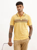Placement Printed Polo T-Shirt | Yellow | WWTS240F