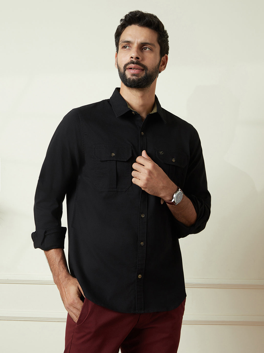 Long Sleeve Double Pocket Shirt